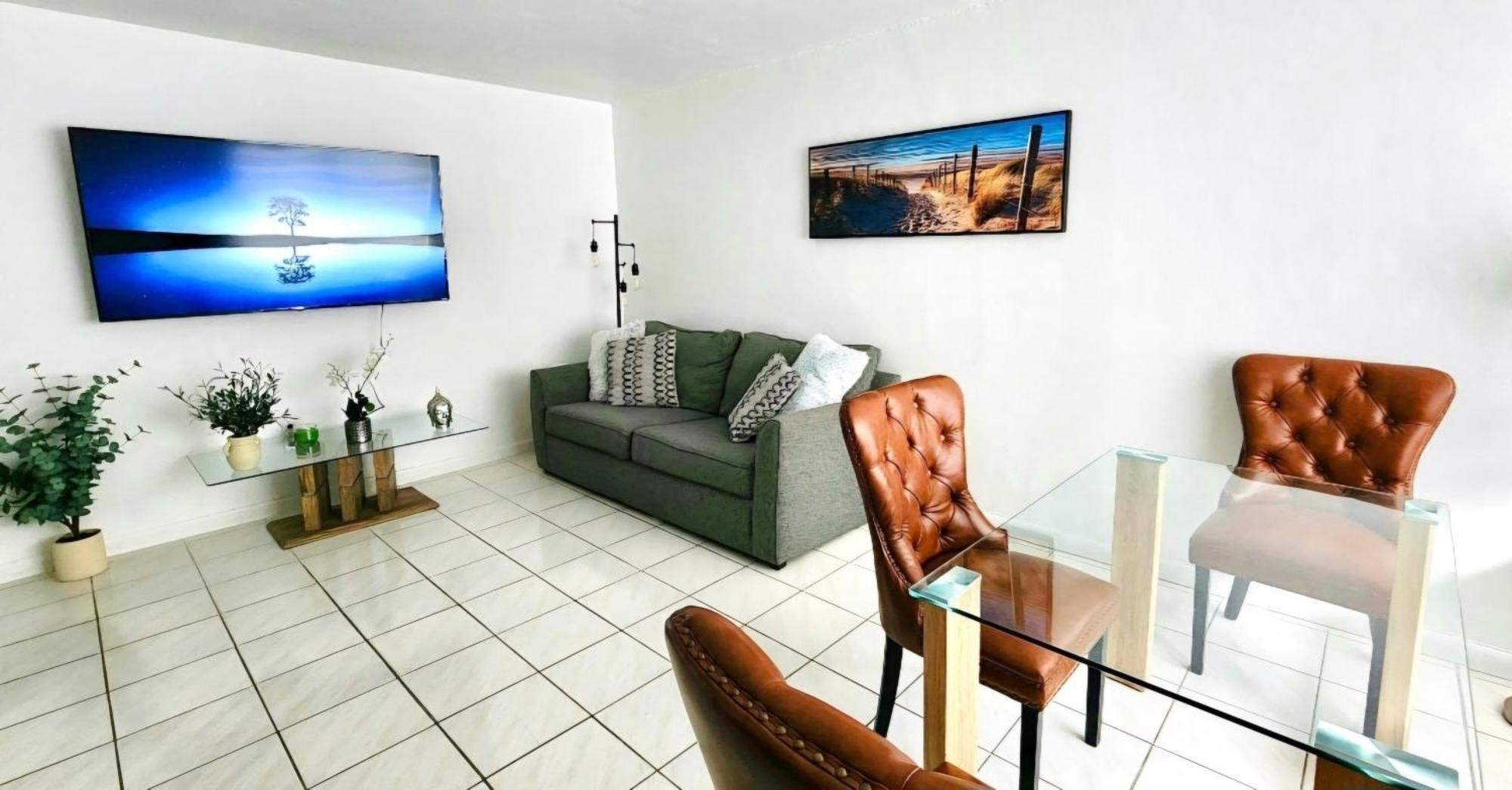Bayfront Apartment Breathtaking Views- One Bedroom W Balcony- Living Room -Free Parking ไมอามีบีช ห้อง รูปภาพ